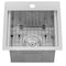 Ruvati Outdoor BBQ Workstation Sink 15x15" Topmnt Marine Grade T316 SS RVBoat RVQ5215 - alternate 4